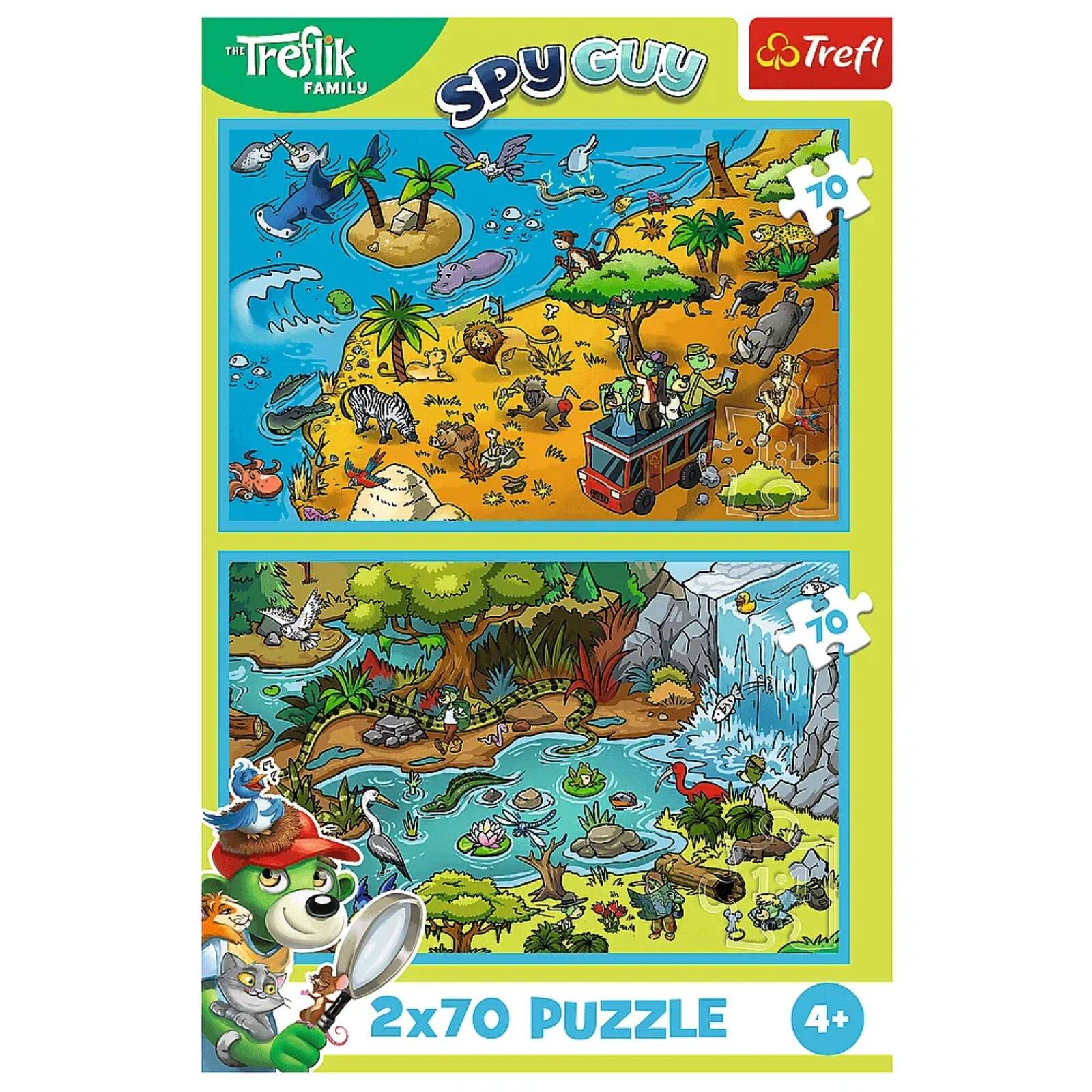 The Treflik Family Spy Guy  
Trefl  
2x70 Puzzle  
4+