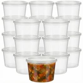 Eco Harmony Products - Heavy Duty Deli Container, Saver (PP), 16oz, 240-Pack - Clear