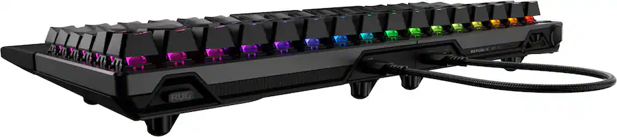 ASUS ROG Falcata 75% Wireless Magnetic Hall Effect RGB Ergonomic Gaming ...