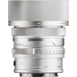Sigma - 35mm f/2 DG Contemporary Lens for L Mount, Silver - Silver