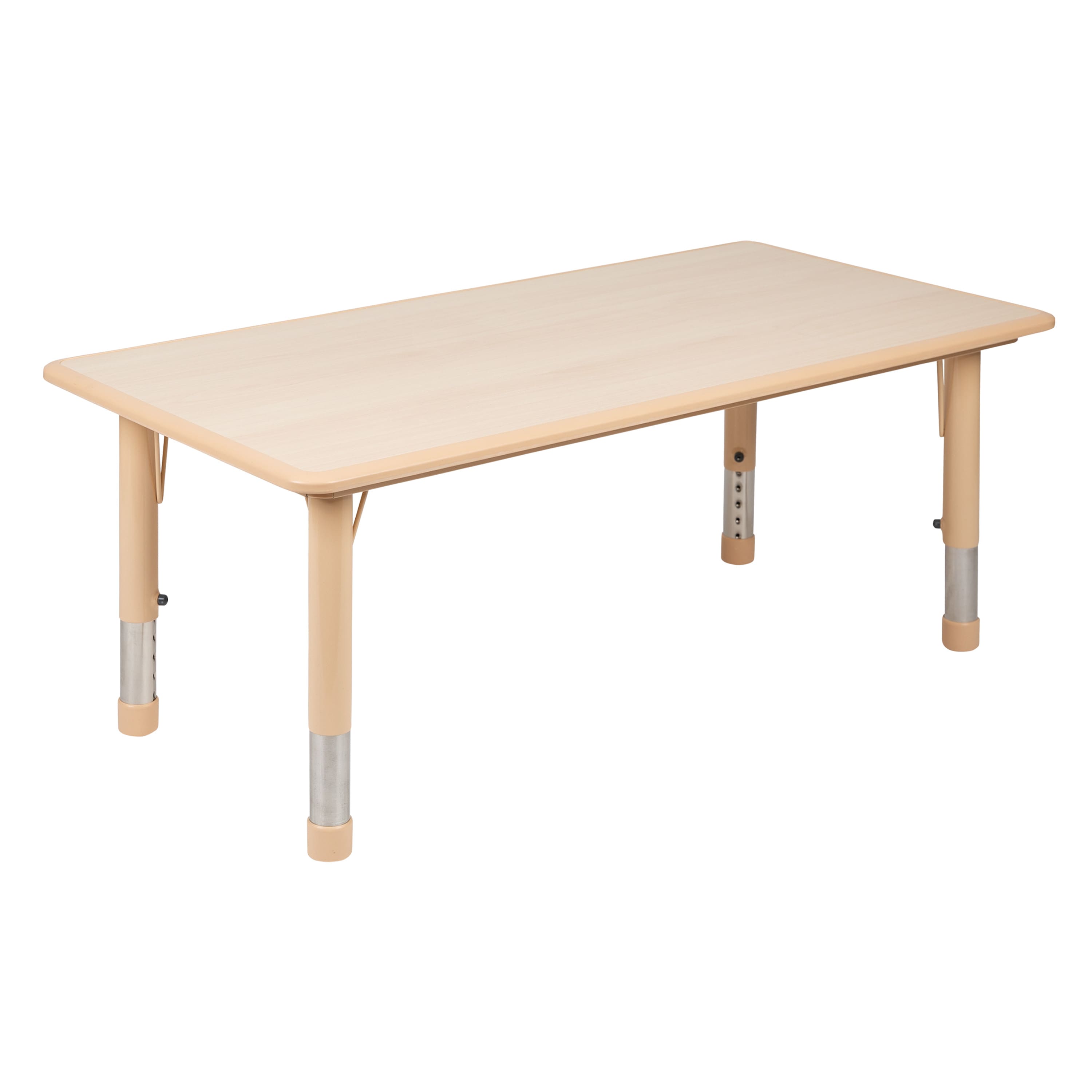 "Alamont Home - Wren 23.625""W x 47.25""L Plastic Adjustable Activity Table-School Table for 6 - Natural" price history on PriceWatchPro