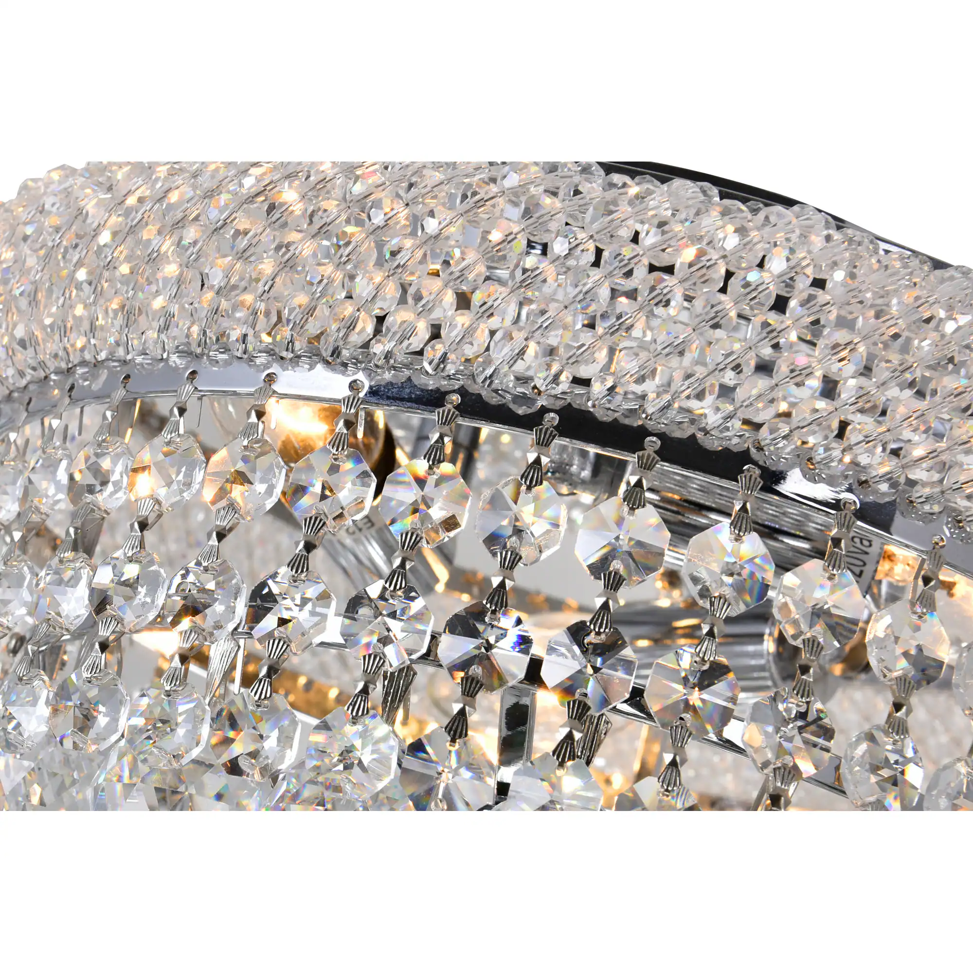 Left. CWI Lighting - Empire 3 Light Flush Mount With Chrome Finish - Chrome.