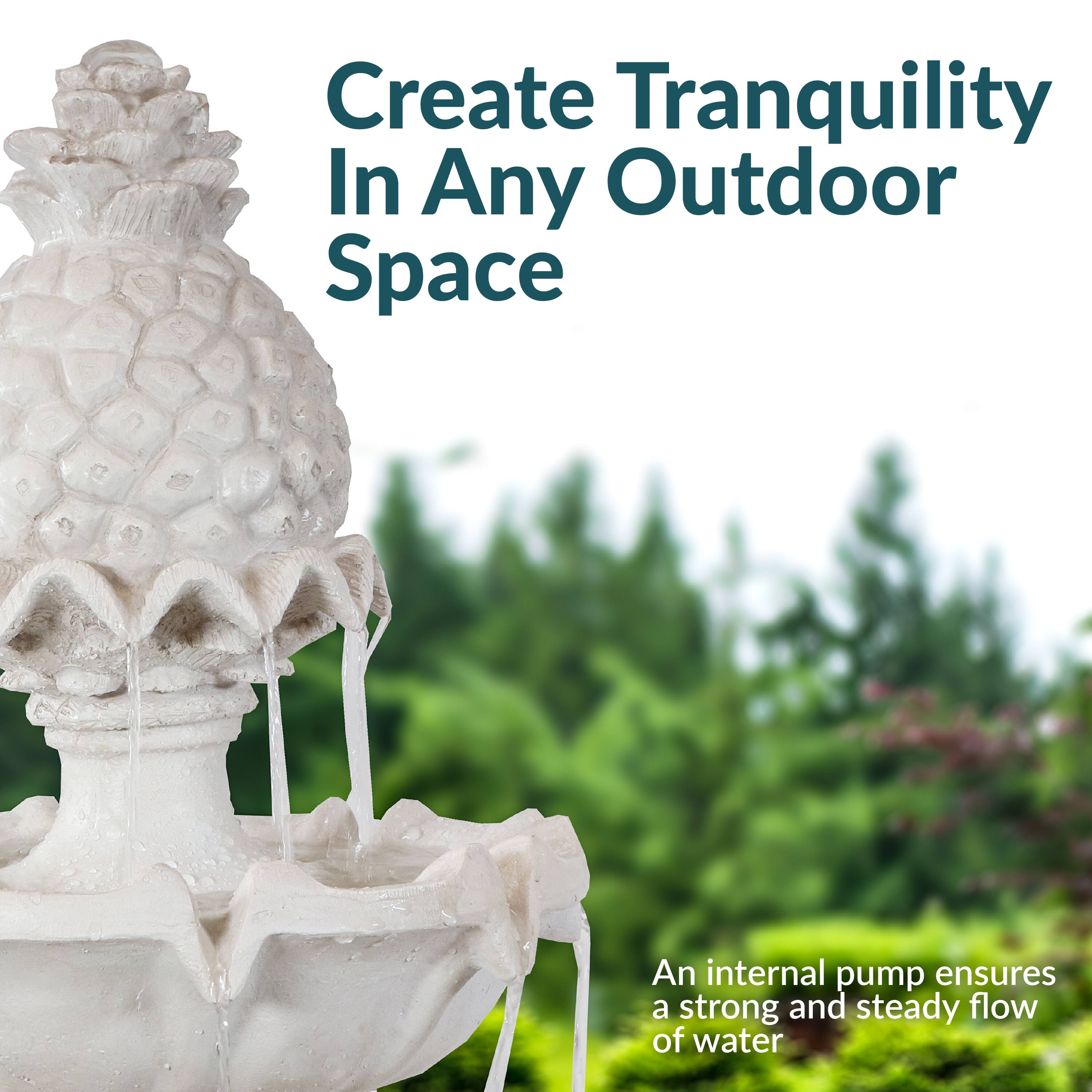 Create Tranquility In Any Outdoor Space

An internal pump ensures a strong and steady flow of water