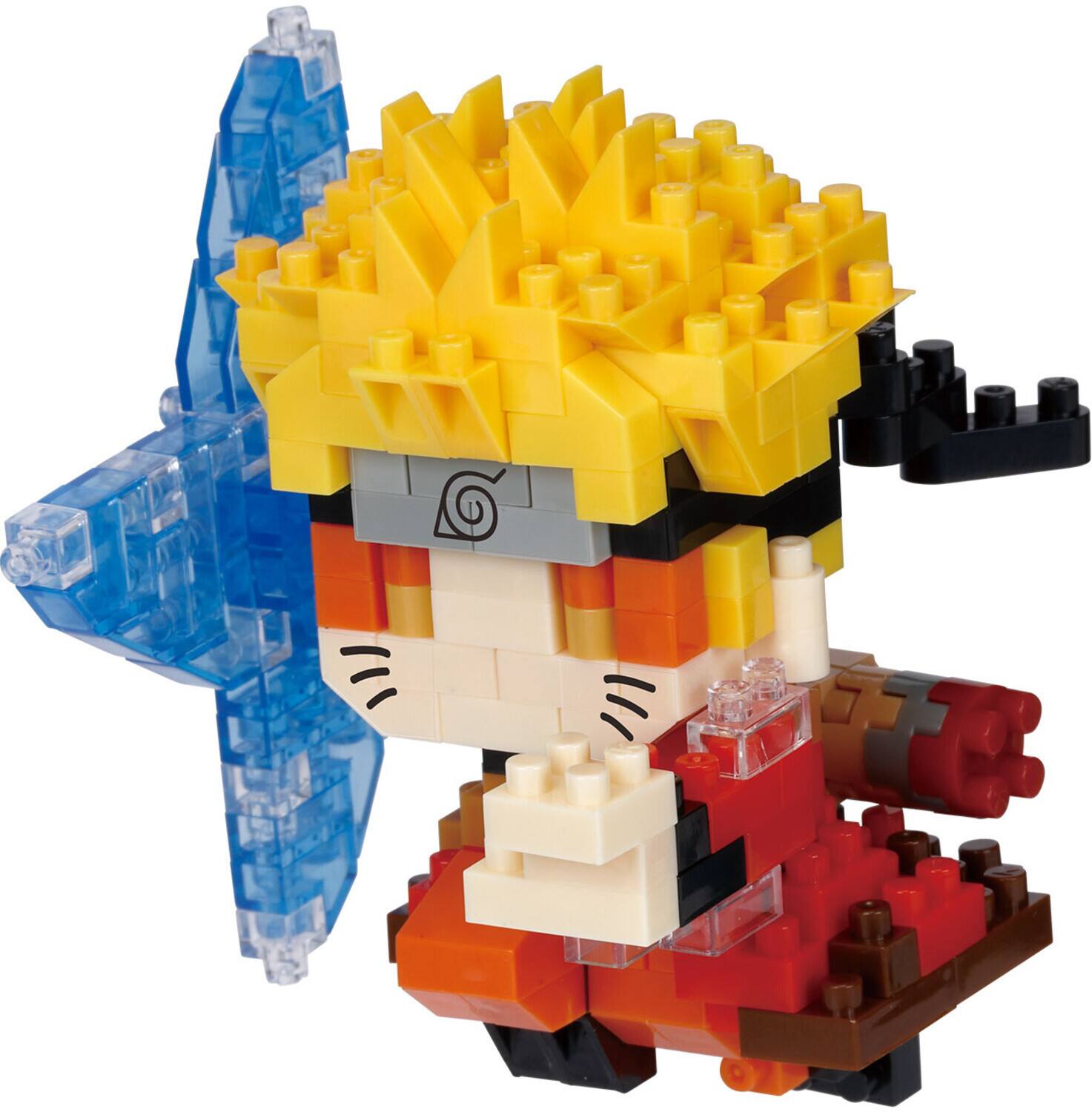 Front. Bandai - Nanoblock - Naruto Shippuden - Character Collection - Naruto Uzumaki (Sage Mode) Building Kit   - COLLECTIBLES - Multicolor.