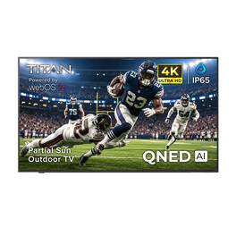 Titan - L200 QNED 86 Inch Partial Sun Smart Outdoor TV, IP65 Weatherproof, 4K HD Web AI OS, 1500 Nits, HDR10