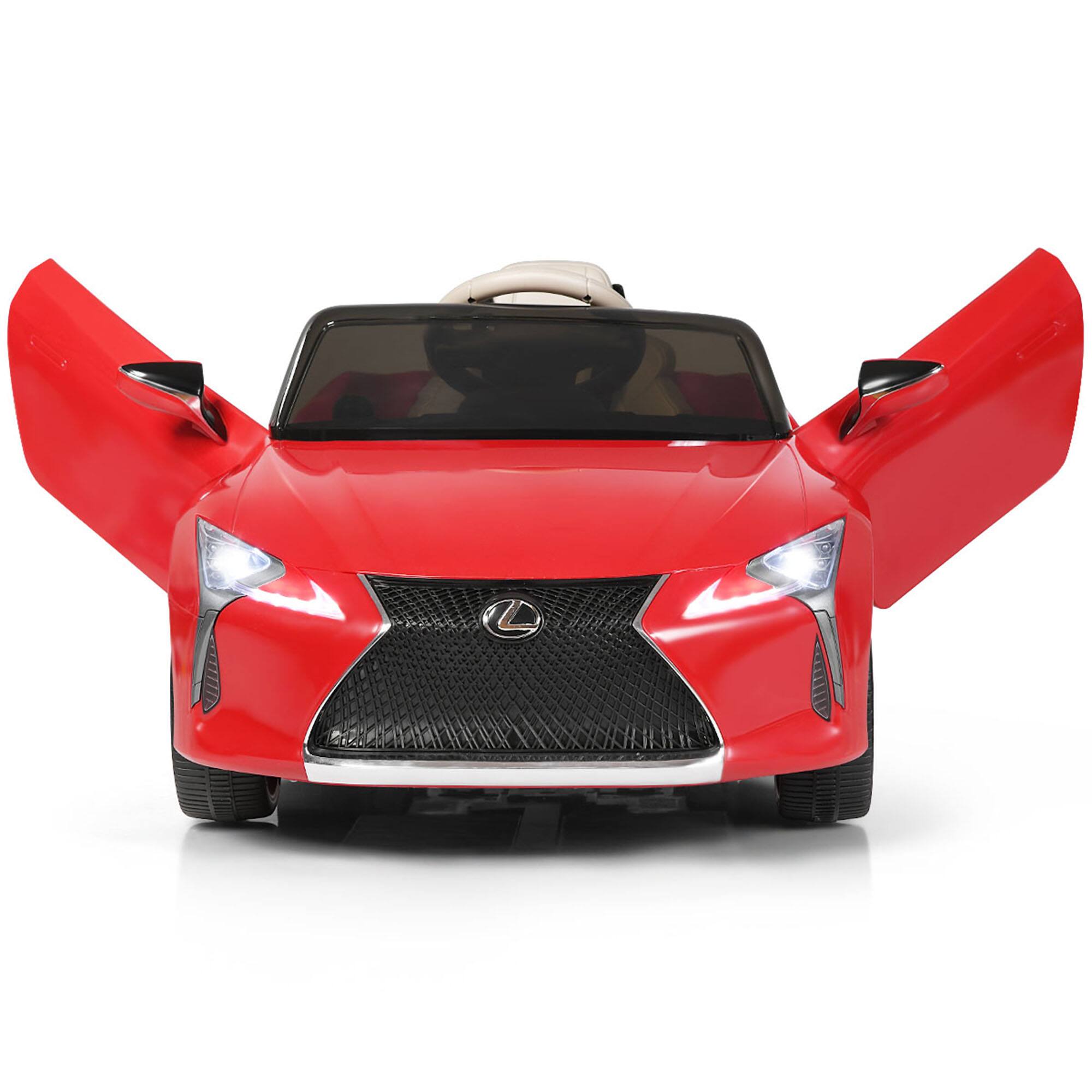 Alt View 4. Gymax - Gymax 12V Licensed Lexus LC500 Kids Ride On Car w/ MP3 Remote Control Red - Red.