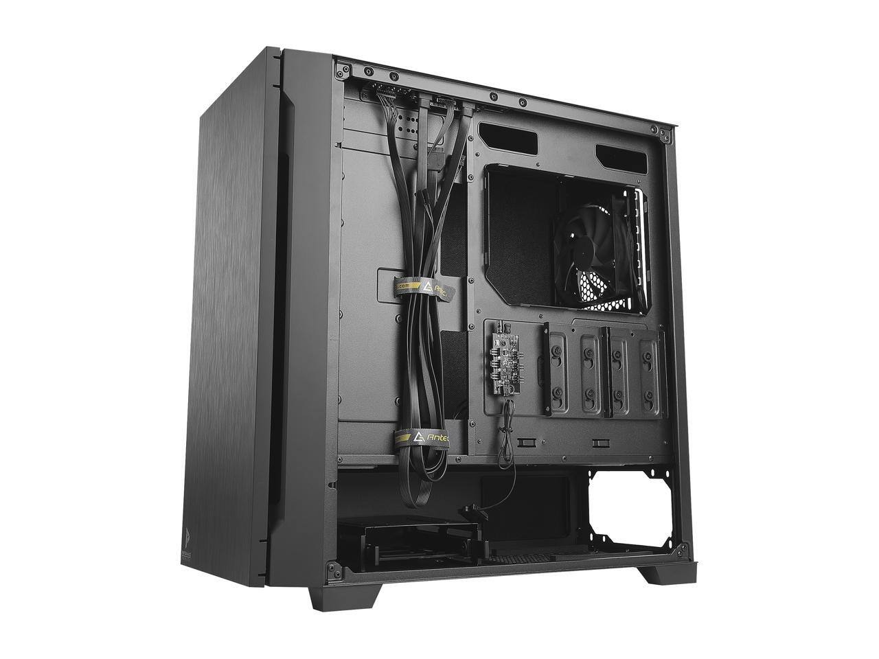 Alt View 7. Antec - Antec P10 FLUX, 5x120mm Fans, Reversible Front, Air Filter, ODD, Fan Control, Silent Mid-Tower Case - Black.
