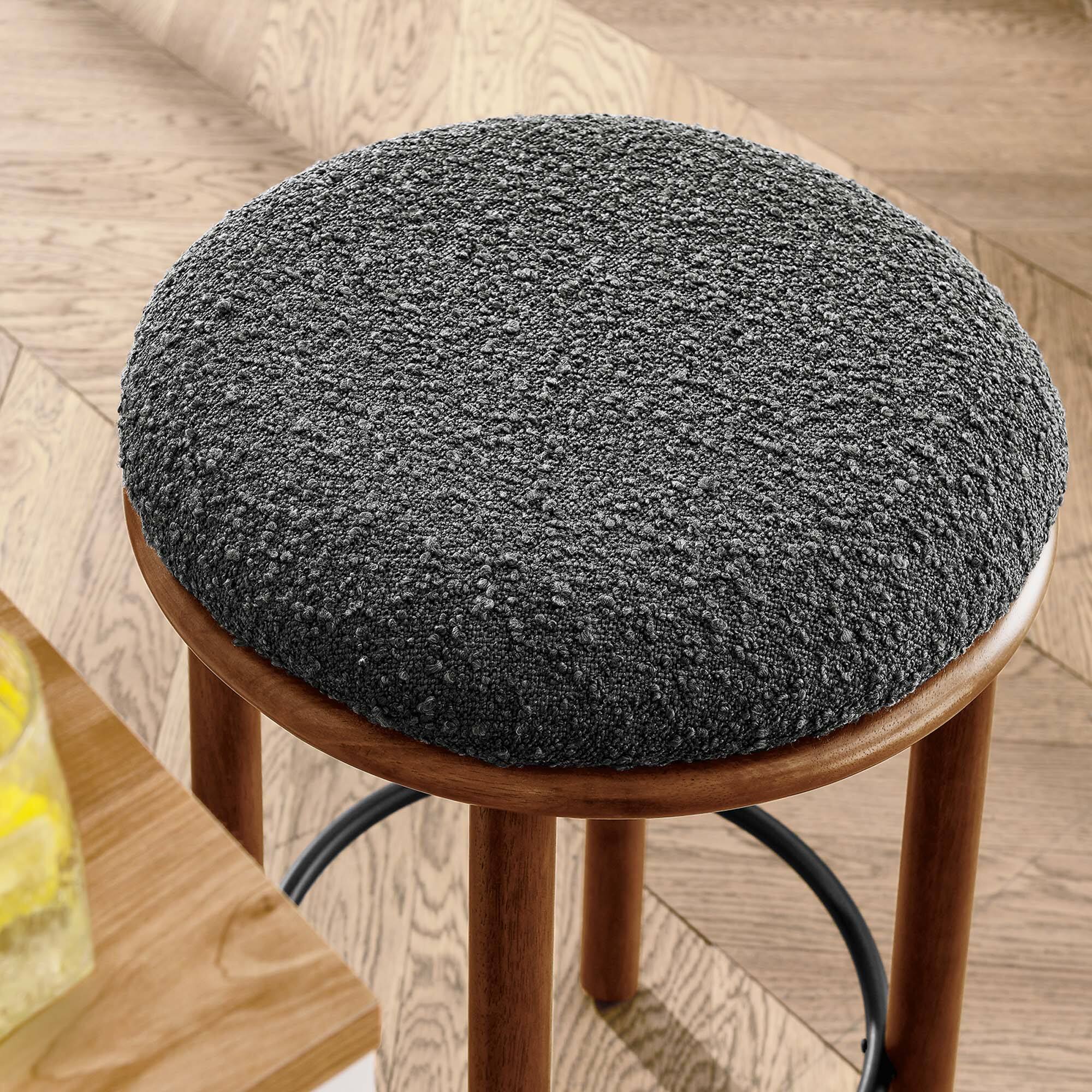 Alt View 4. Modway - Fable Boucle Fabric Counter Stools Set of 2 by Modway - 0.
