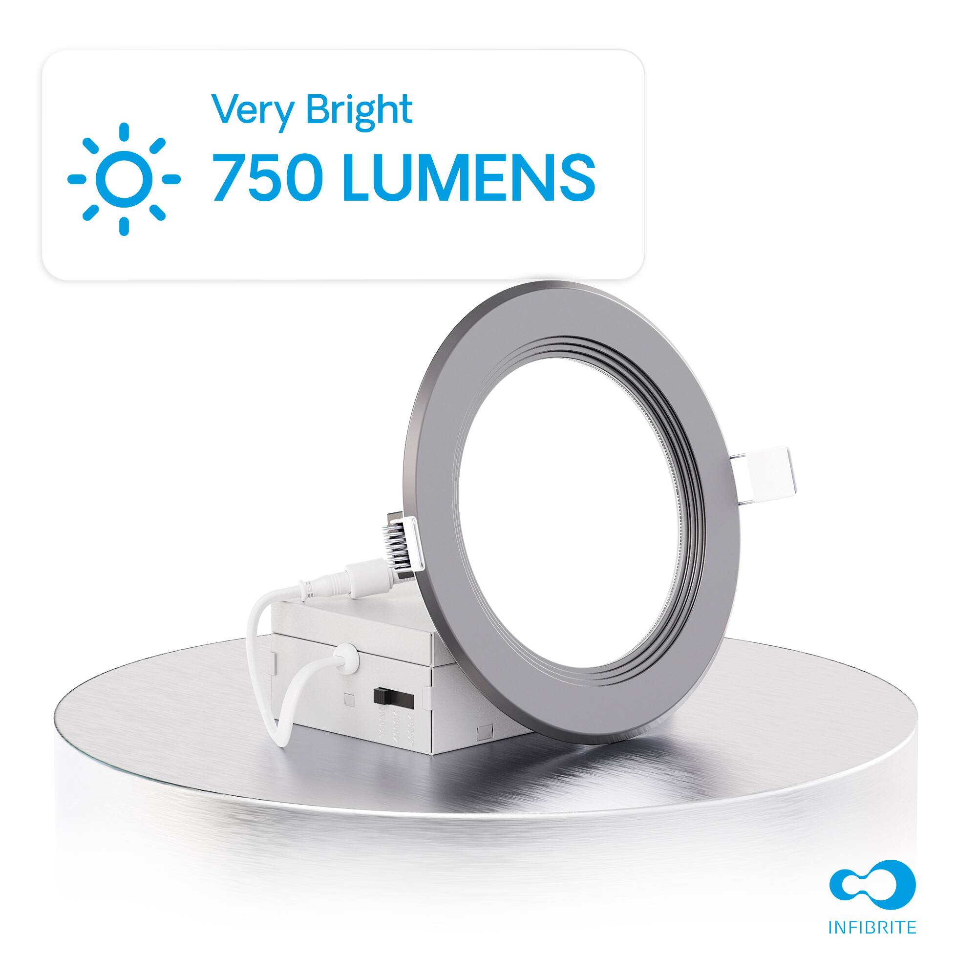 Very Bright  
750 LUMENS  
INFIBRITE