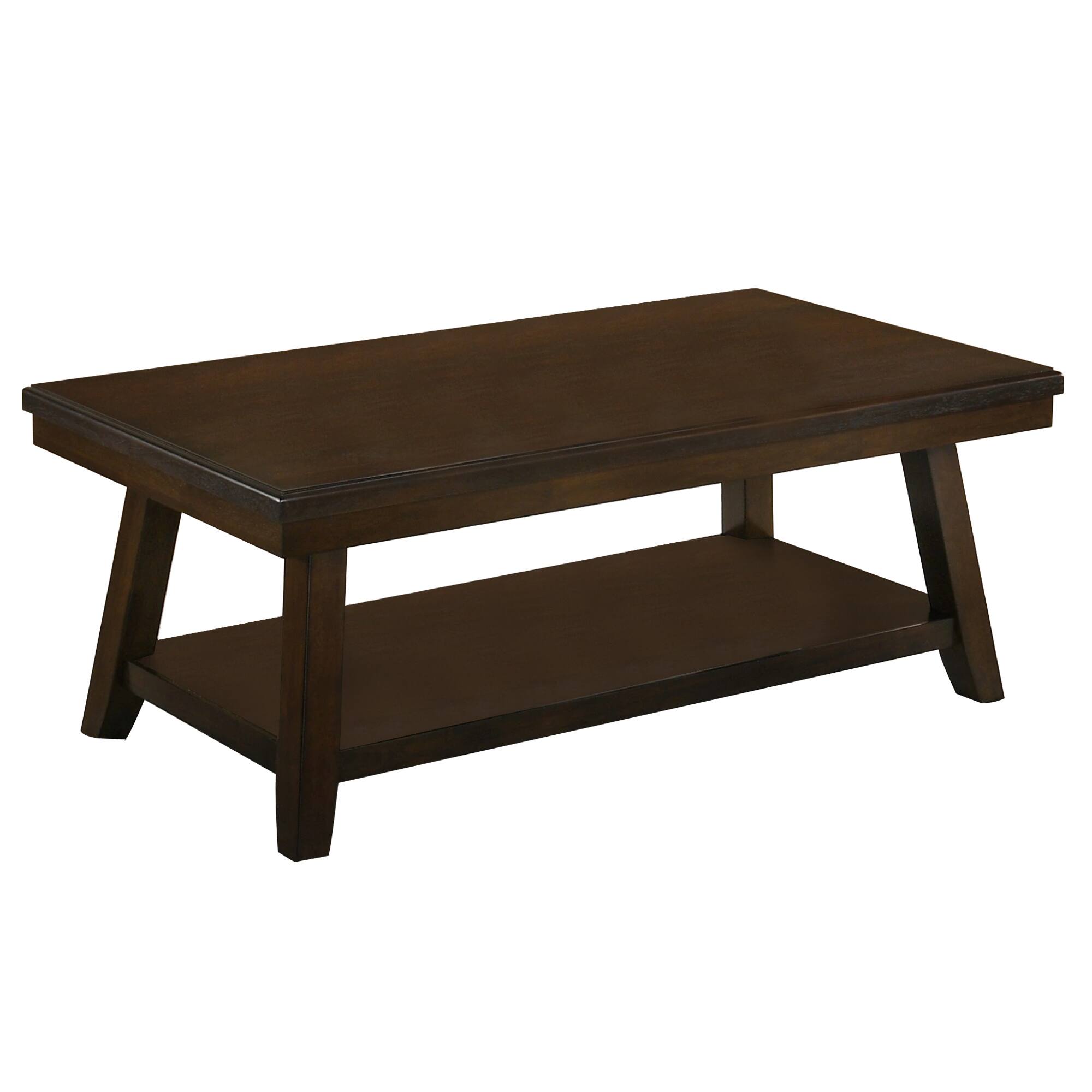 Front. Manhattan Lane - 47 Inch Lift Top Coffee Table, Natural  Wood, 2 Storage Compartments - Brown.