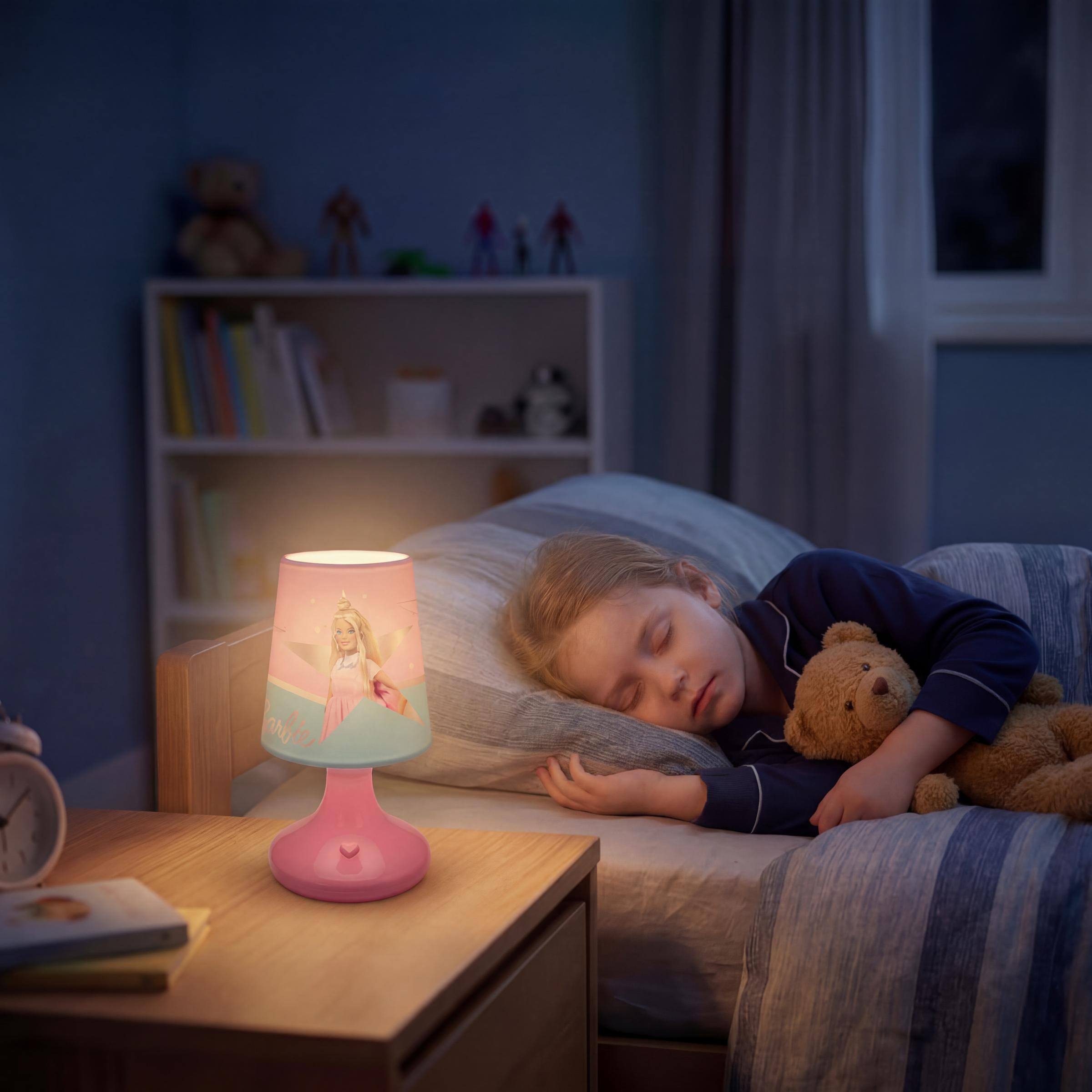 Alt View 6. Lexibook - Barbie Wireless Mini Bedside Lamp and Nightlight.