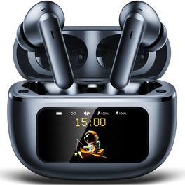 VEAT00L - Active Noise Cancelling Wireless Earbuds with Smart Touch Screen, HiFi Stereo Sound, ENC Clear Call Ear Buds