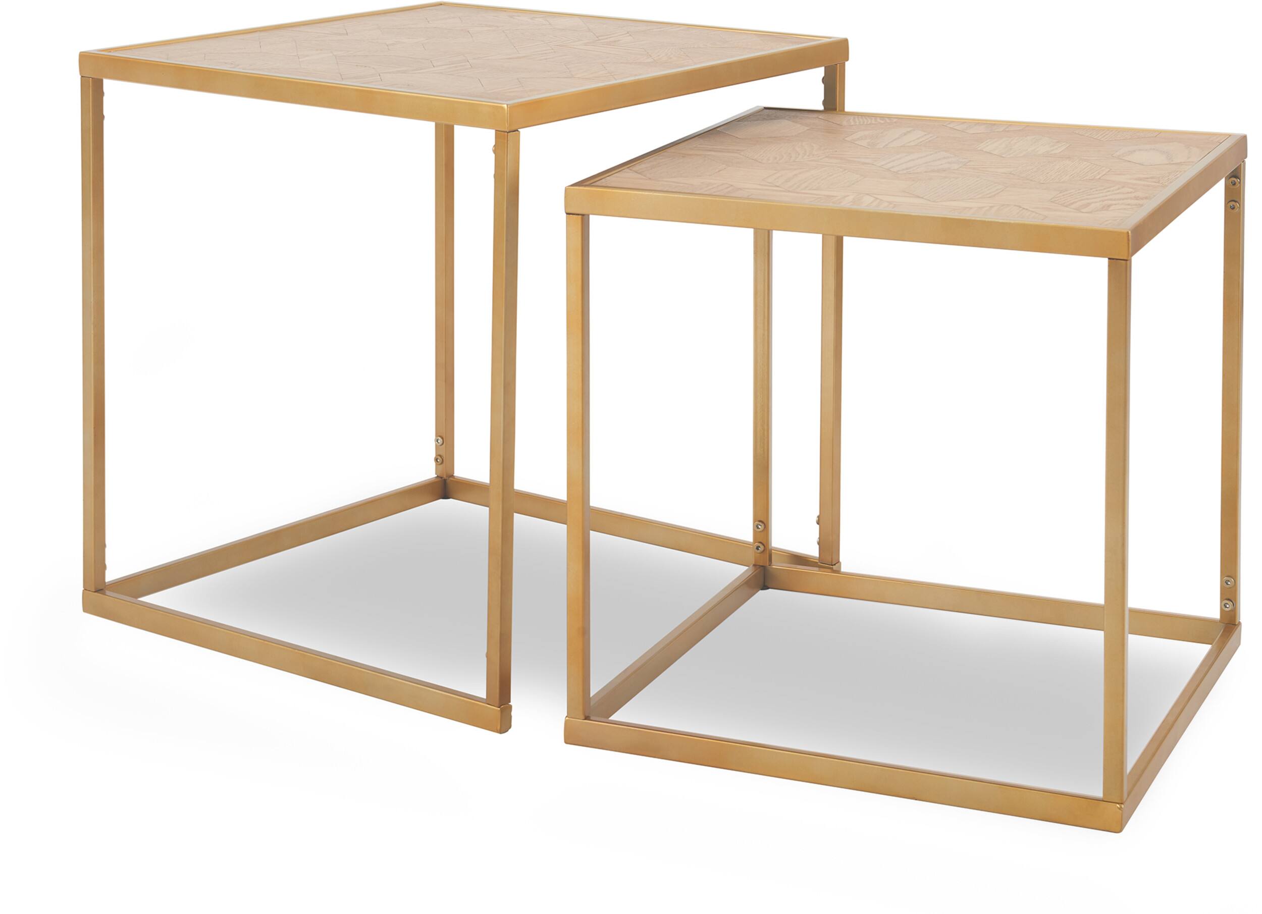 Alt View 16. Finch - Friedman Nesting Accent Tables Set of 2 - Gold.