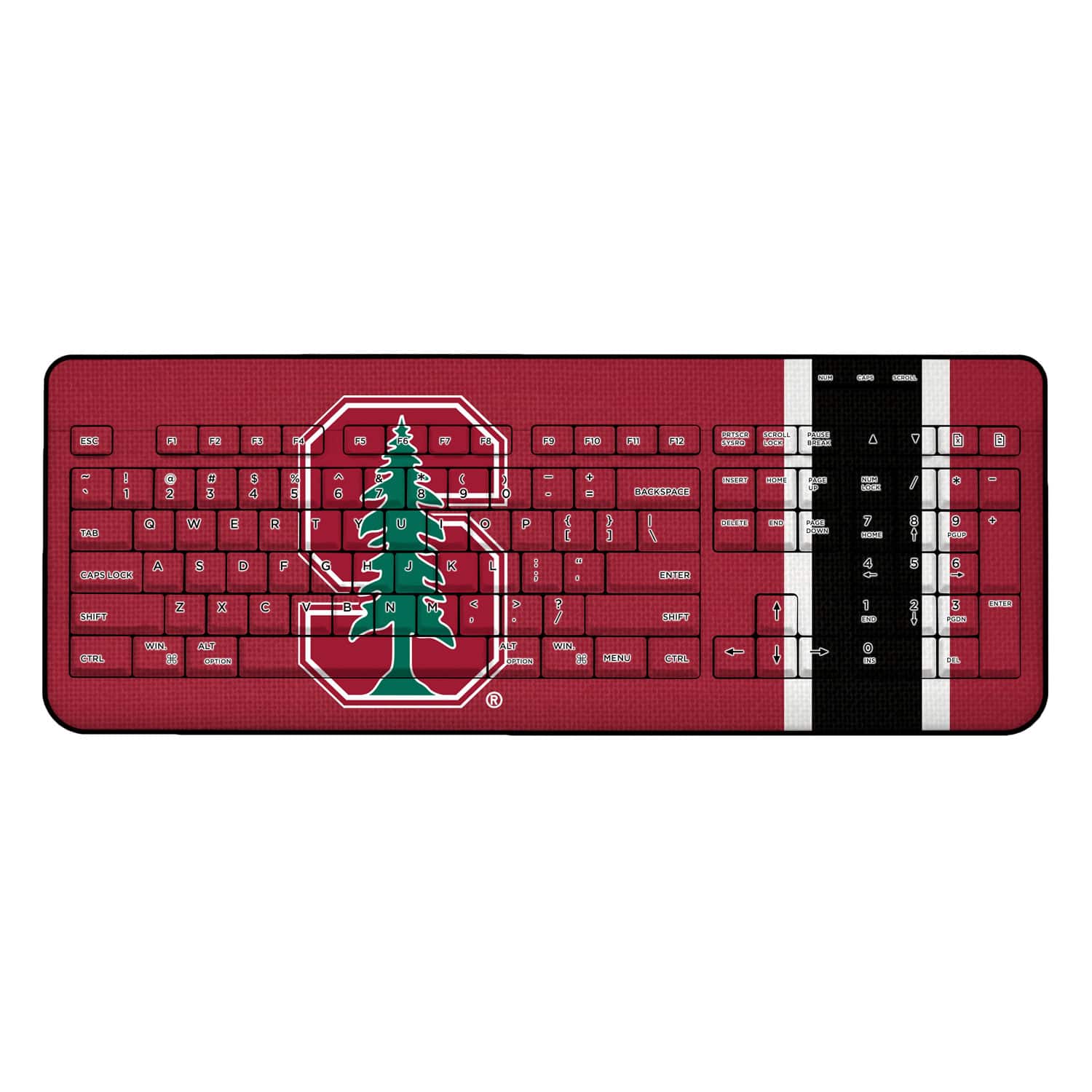 Keyscaper - Stanford Cardinal Wireless USB Keyboard - Multicolor