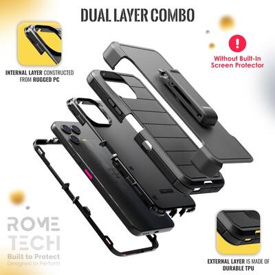 T-Mobile REVVL 8 Pro (2025) Defender Case Black T-Mobile REVVL 8 Pro (2025) Defender Case Black