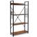 Alt View 17. Costway - 4 -Tier Industrial Bookshelf Open Storage Bookcase Display Shelf for Home Office - Coffee.