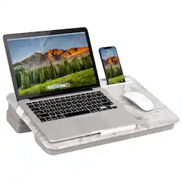 LapGear - Elevation Lap Desk - White Marble