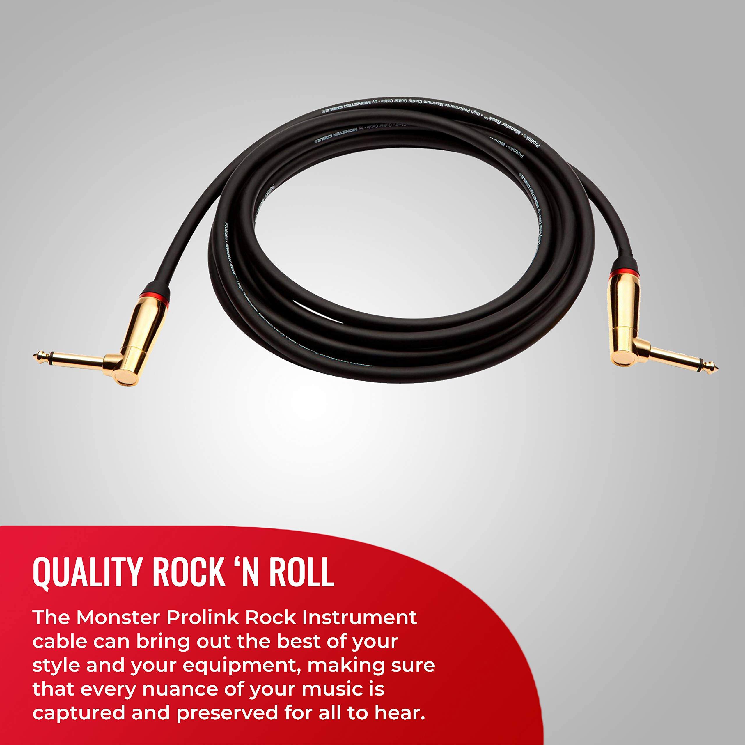 QUALITY ROCK 'N ROLL

The Monster Prolink Rock Instrument cable can bring out the best of your style and your equipment, making sure that every nuance of your music is captured and preserved for all to hear.