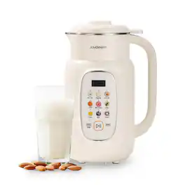 JOYDEEM - Nut Milk Maker Machine,Adjustable Temperature Control, 46oz Almond, Soy, Oat, Coconut Plant-Based Beverage - White