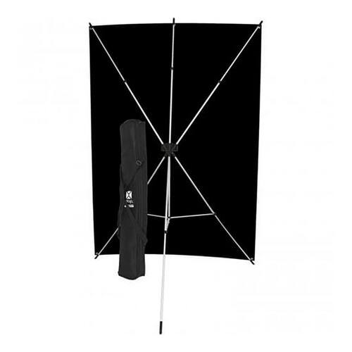 Angle. Westcott - Westcott X-Drop Wrinkle-Resistant Backdrop Kit Rich Black 5 x 7ft.