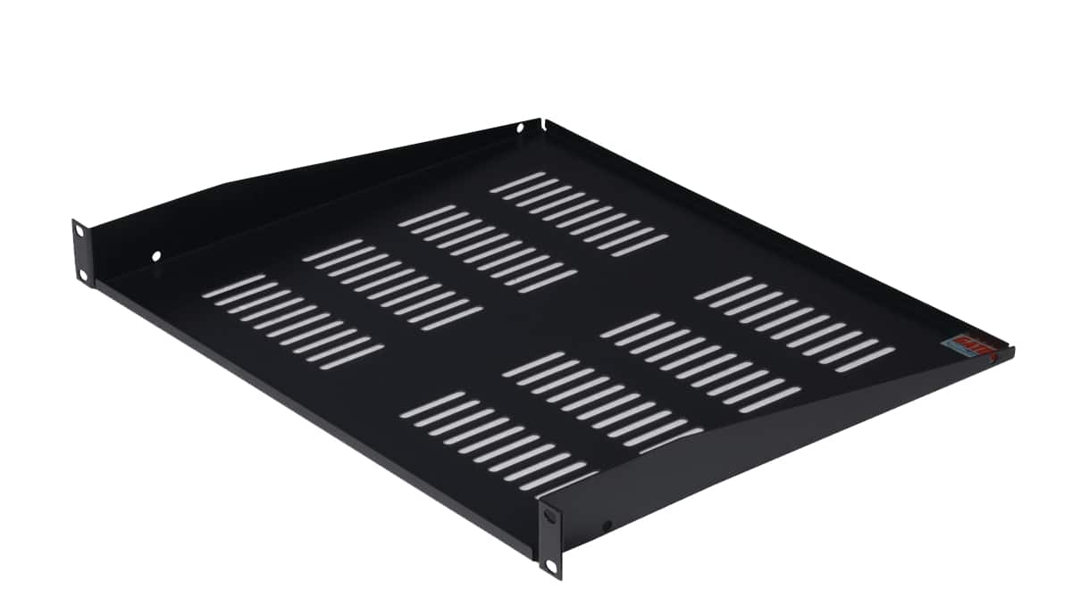 "Gator - Rackworks 1U 15-Inch Deep Vented Utility Shelf, 16-Gauge Steel with Rear Flange and Black Powder Finish for 19"" Racks" price history on PriceWatchPro