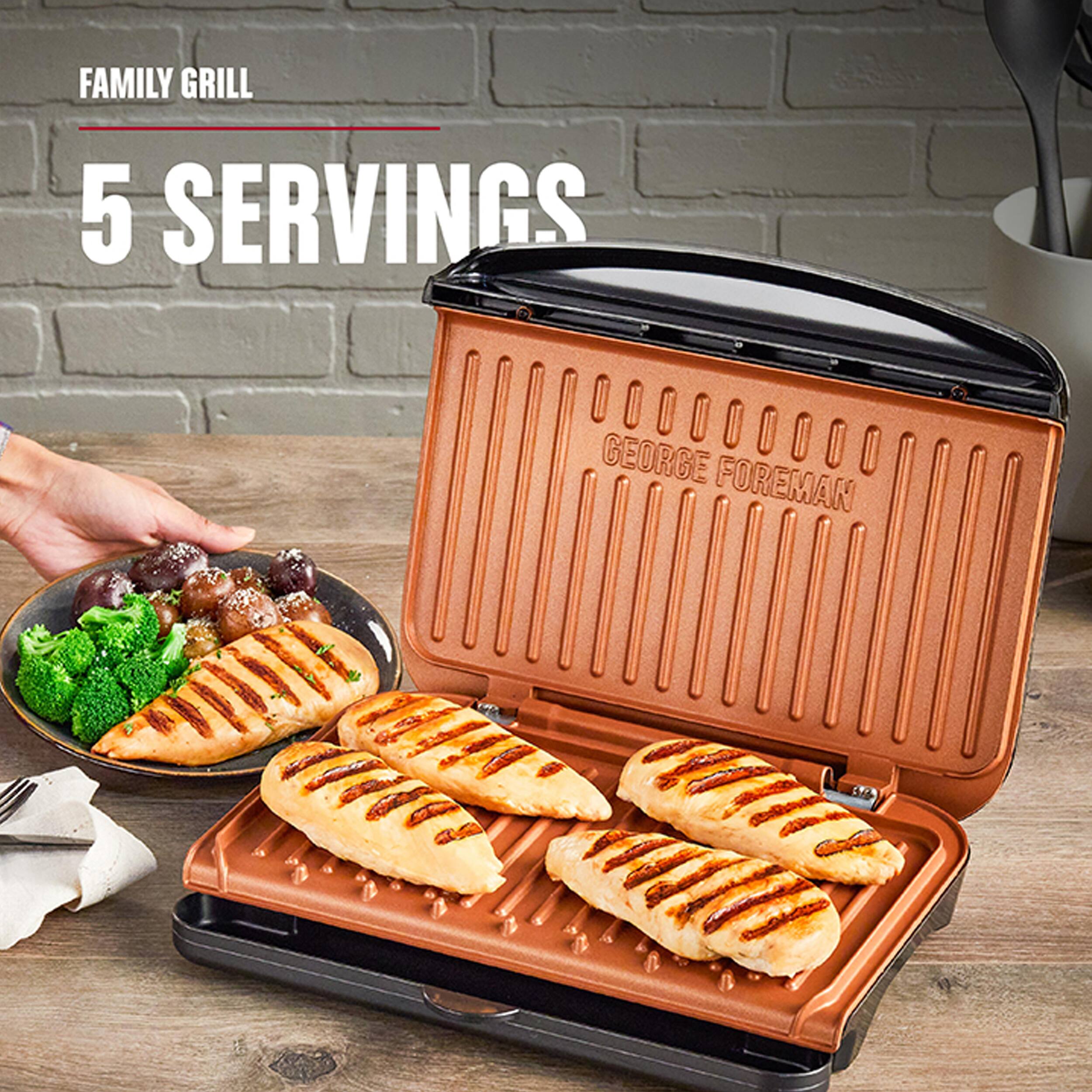 FAMILY GRILL 5 SERVINGS
GEORGE FOREMAN