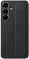 Front. Samsung - Galaxy S25 FE Standing Grip Case - Black.