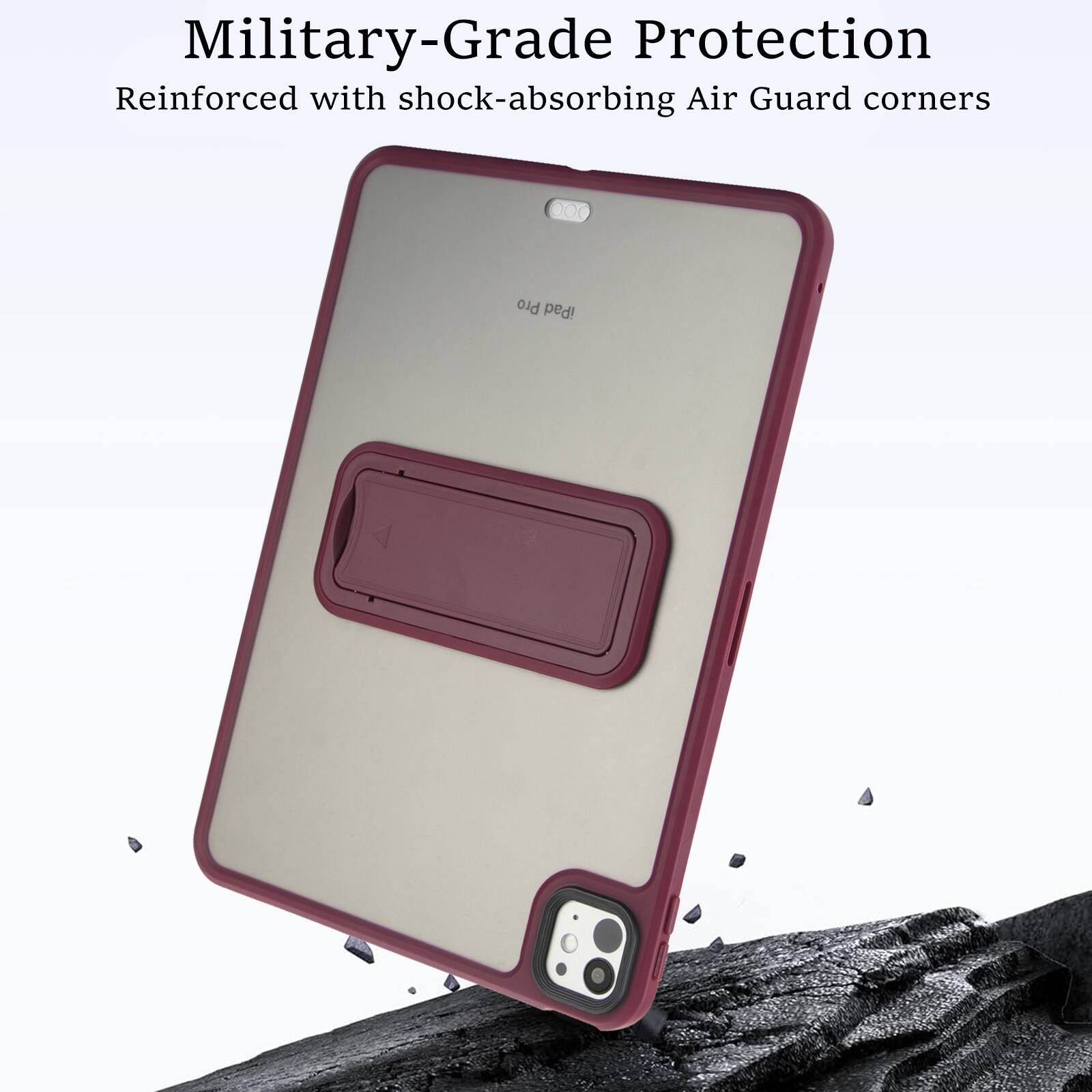 Military-Grade Protection  
Reinforced with shock-absorbing Air Guard corners