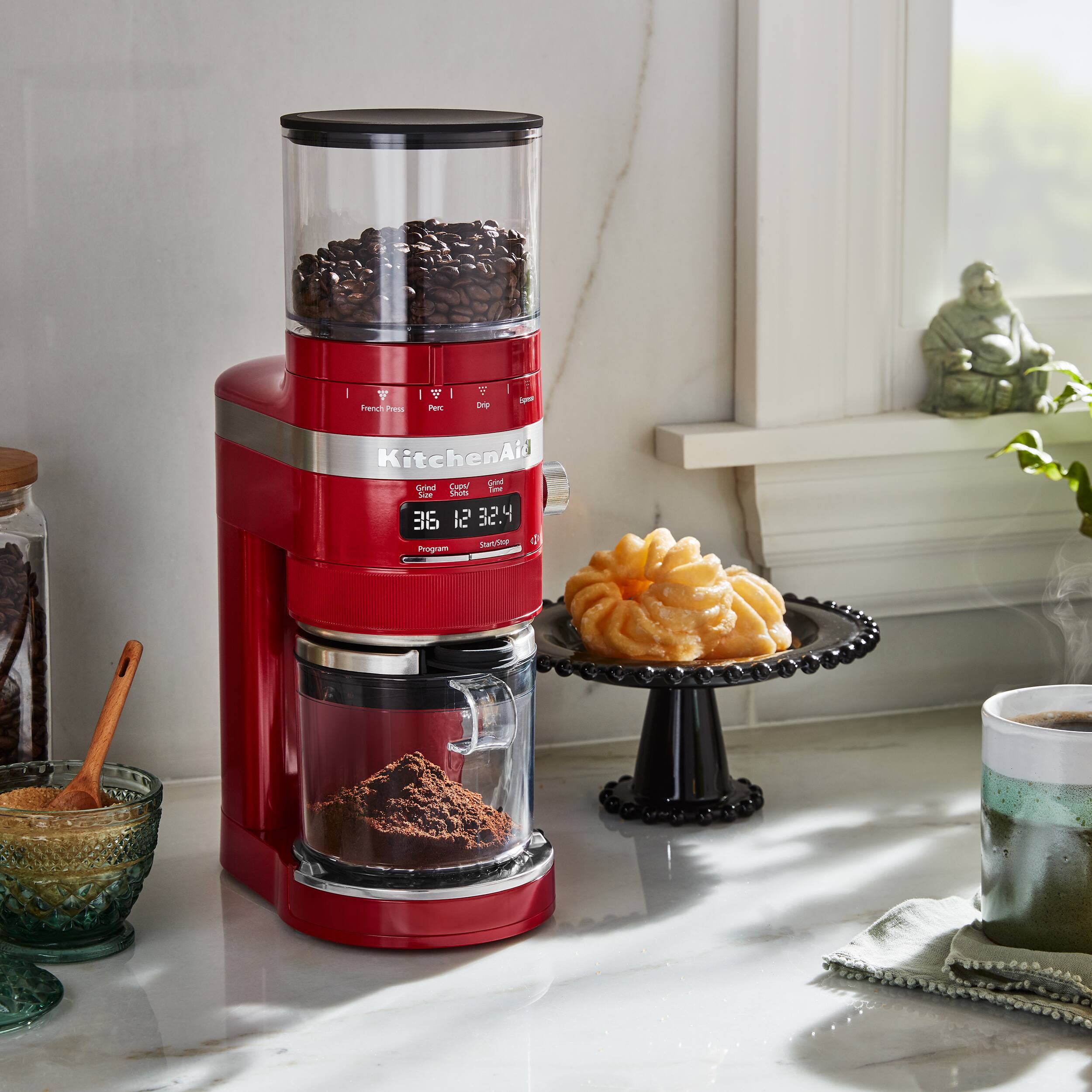 Alt View 12. KitchenAid - Burr Coffee Grinder - Empire Red.