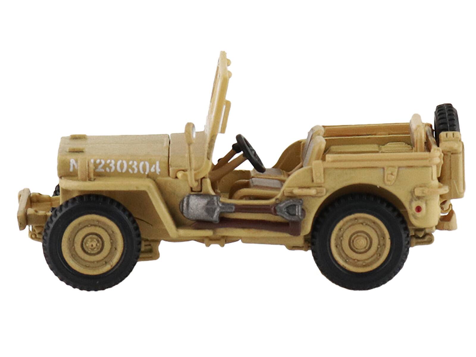 Angle. Hobby Master - U.S. 1/4 Ton Military Vehicle Desert Sand British 8th Army Gen. B. Montgomery Sicily 1943 Royal Army Ground Power 1/72 - Yellow.