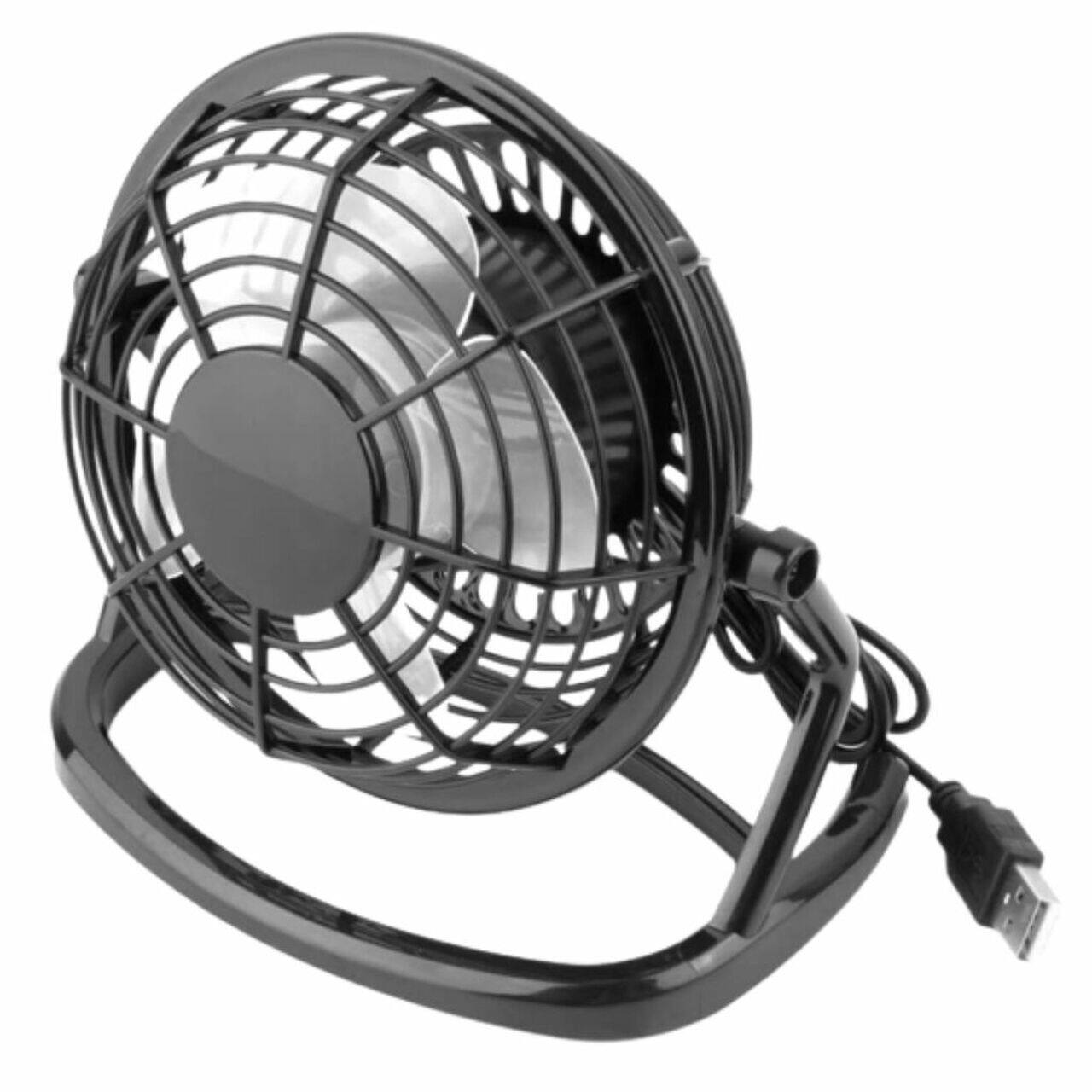 Left. Link - Link USB Powered Personal Desk Fan 5-Inch Adjustable Tilt Personal Cooler - Black.