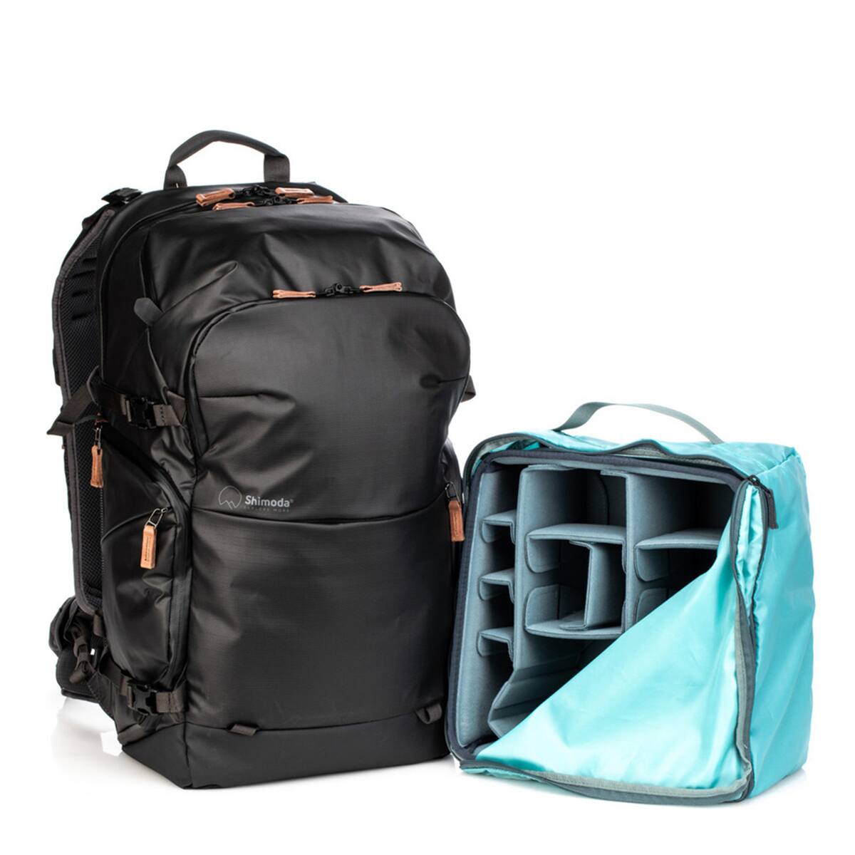 Front. Shimoda - Shimoda Explore V2 35 Liter Adventure Backpack Starter Kit, Black.