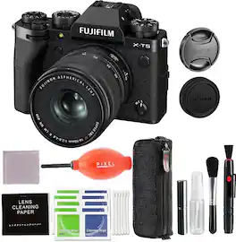 Fujifilm - X-T5 Mirrorless Camera with XF 16-50mm f/2.8-4.8 Lens Black Bundle with Pixel Advanced Accessories | Fuji xt5