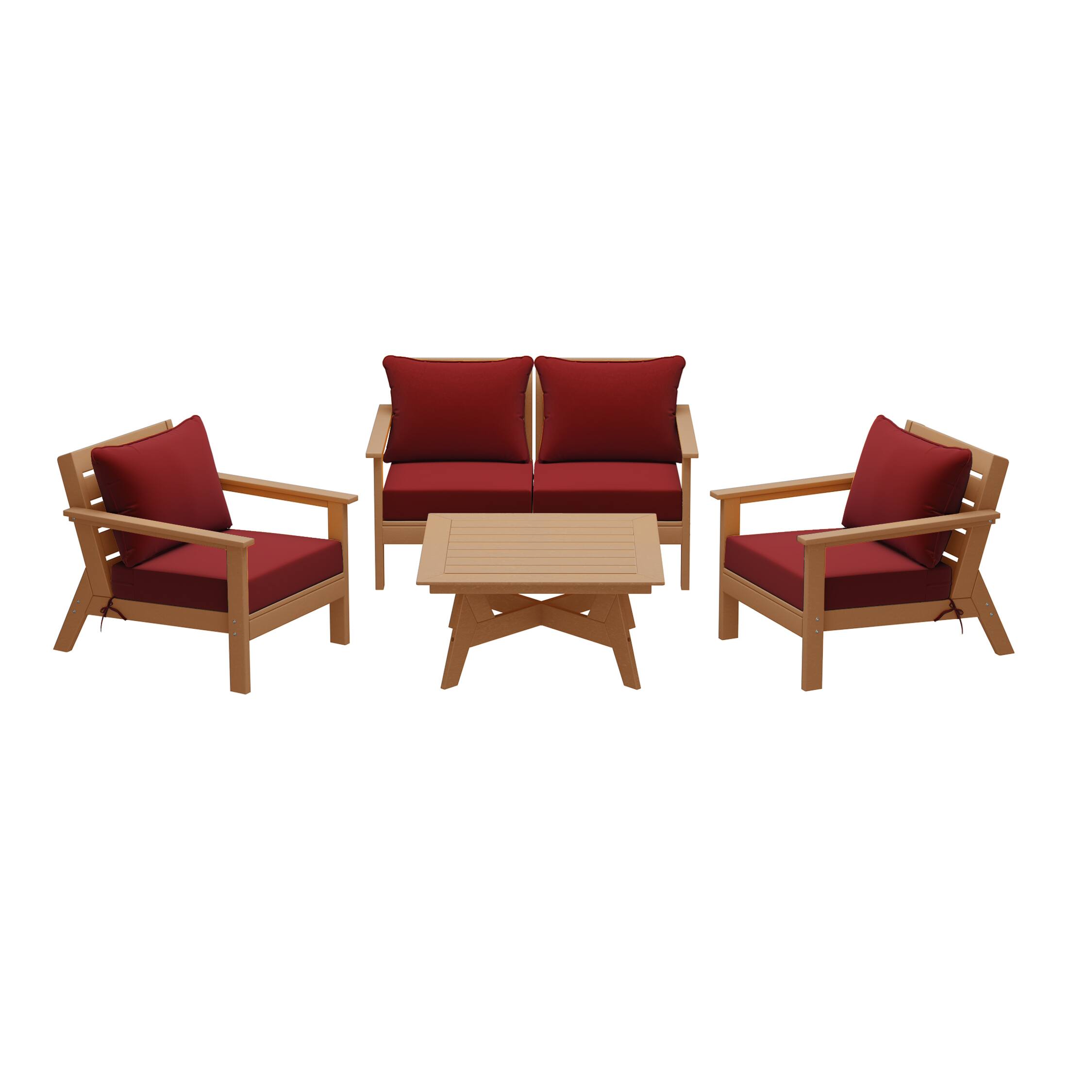 Teak/Red