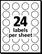 24 labels per sheet