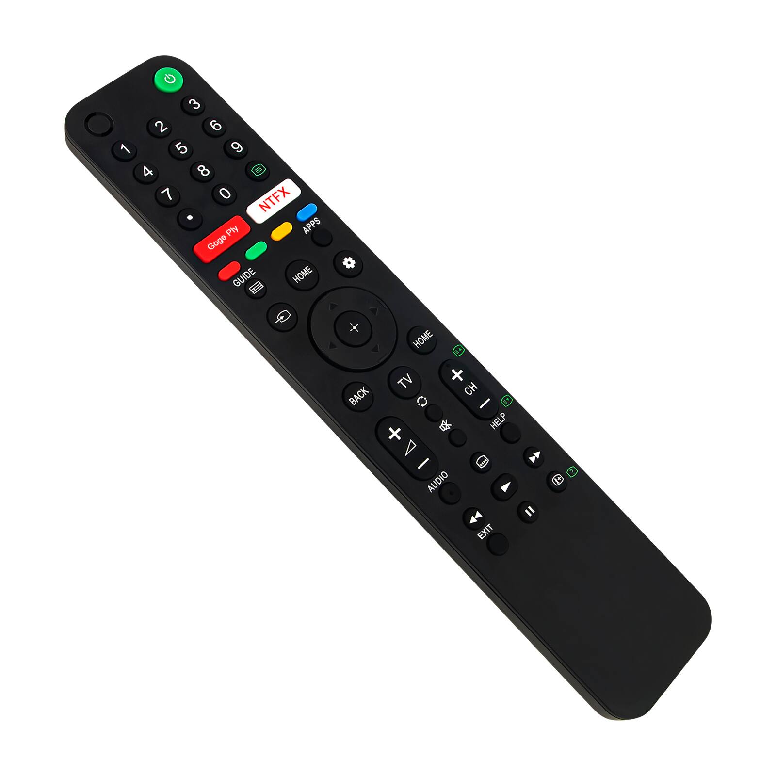 3 2 6 1 5 9 4 8 7 0 NTFX Ply APPS Goge GUIDE HOME BACK HOME TV CH I HELP AUDIO EXIT