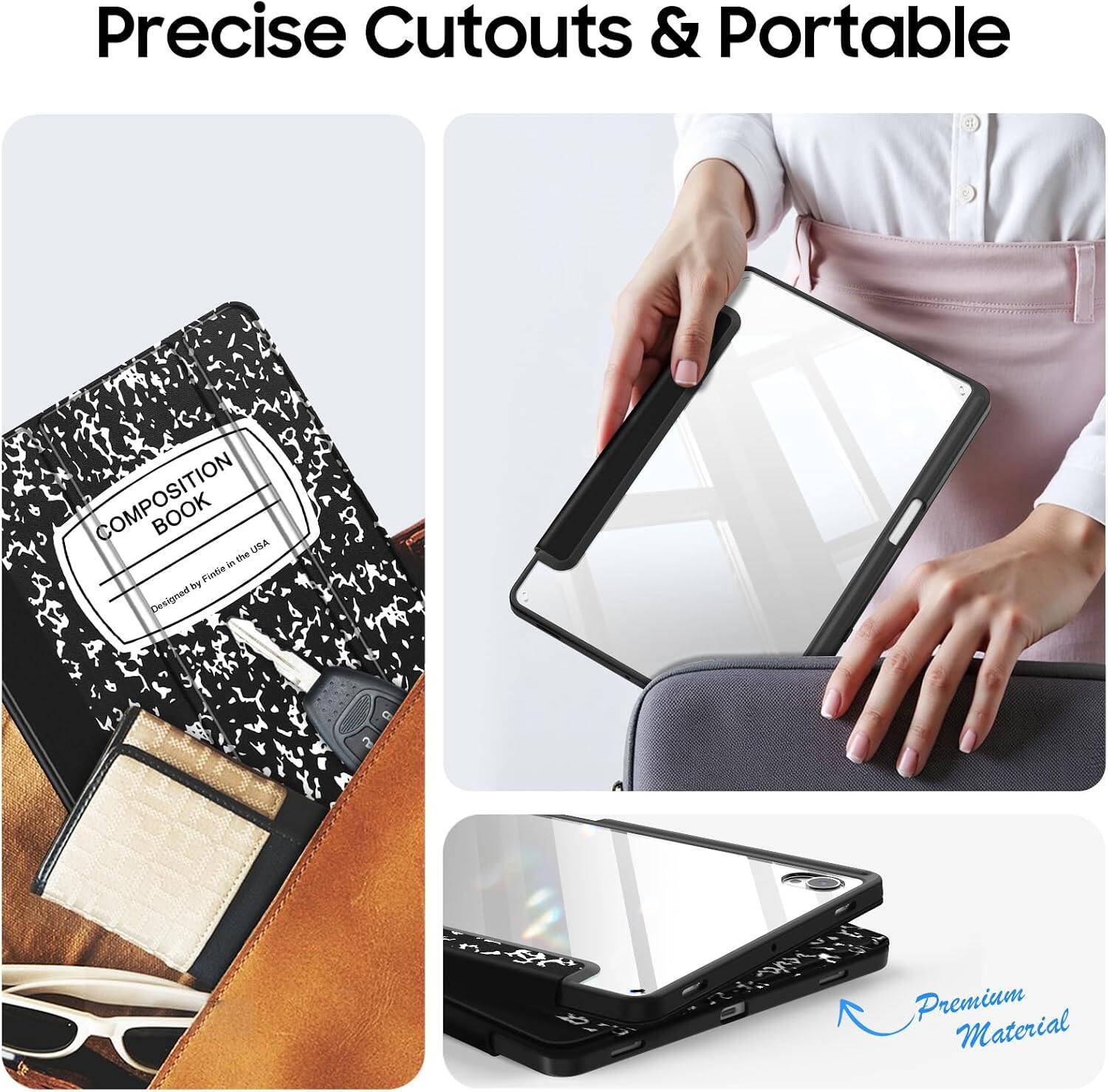 Precise Cutouts & Portable

COMPOSITION BOOK AZU in the Fintle by Designed

Premium Material