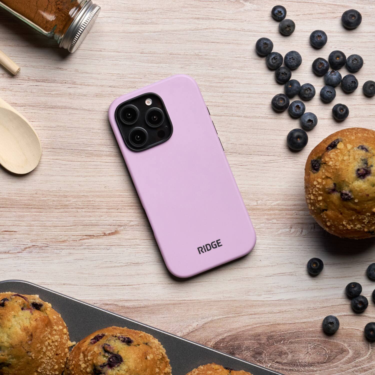 Alt View 6. The Ridge Wallet - Everyday Phone Case - IPhone 16 Pro Max - Lavender - Lavender.