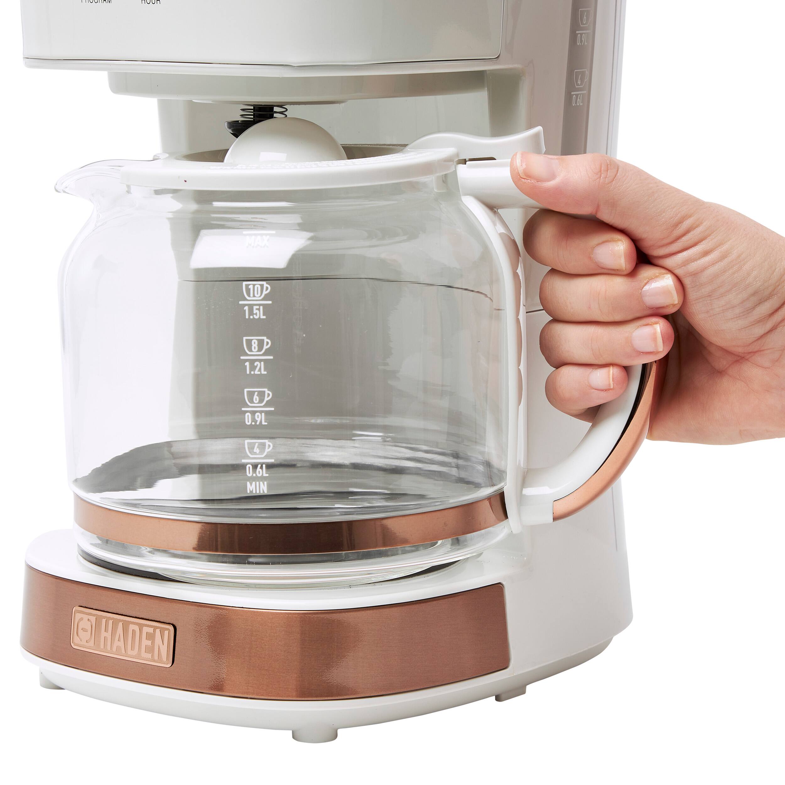 Alt View 13. Haden - 12-Cup Coffee Maker - Ivory and Copper.