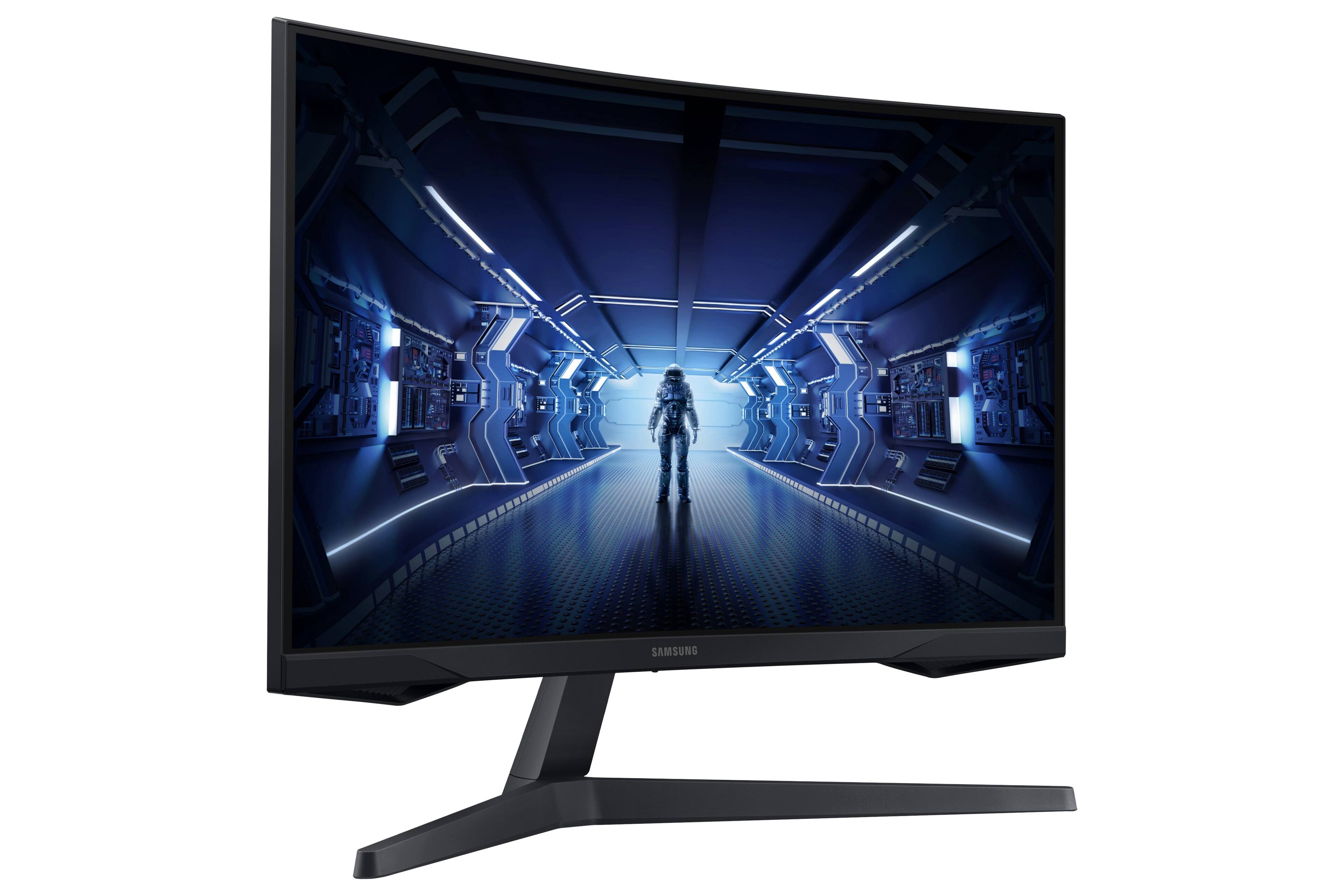 Alt View 12. Samsung - Odyssey G5 32" LED Curved WQHD FreeSync Monitor with HDR (HDMI) - Black.