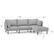 Alt View 3. Burrow - Modern Field 3-Seat Sofa with Attachable Ottoman - Carbon.