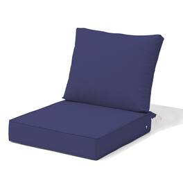Crestlive Products - 24x24 Inch Water-Resistant Deep Seat Outdoor Replacement Cushions - Navy