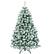 Alt View 19. Costway - 4.5Ft Pre-Lit Premium Snow Flocked Hinged Artificial Christmas Tree w/200 Lights - Green/White.