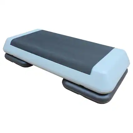 Front. Anysun - Adjustable Workout Aerobic Stepper in Fitness & Exercise Step Platform Trainer with 2 Risers - Blue.