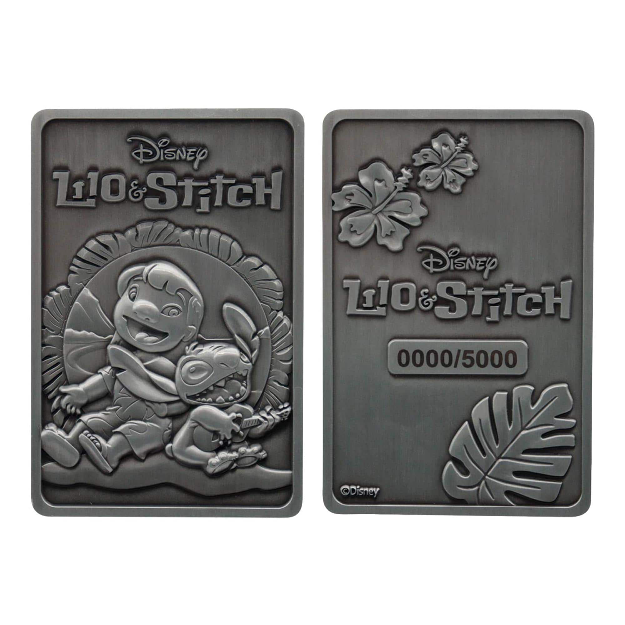 Disney - Lilo & Stitch Limited Edition Double-Sided Embossed Metal Ingot