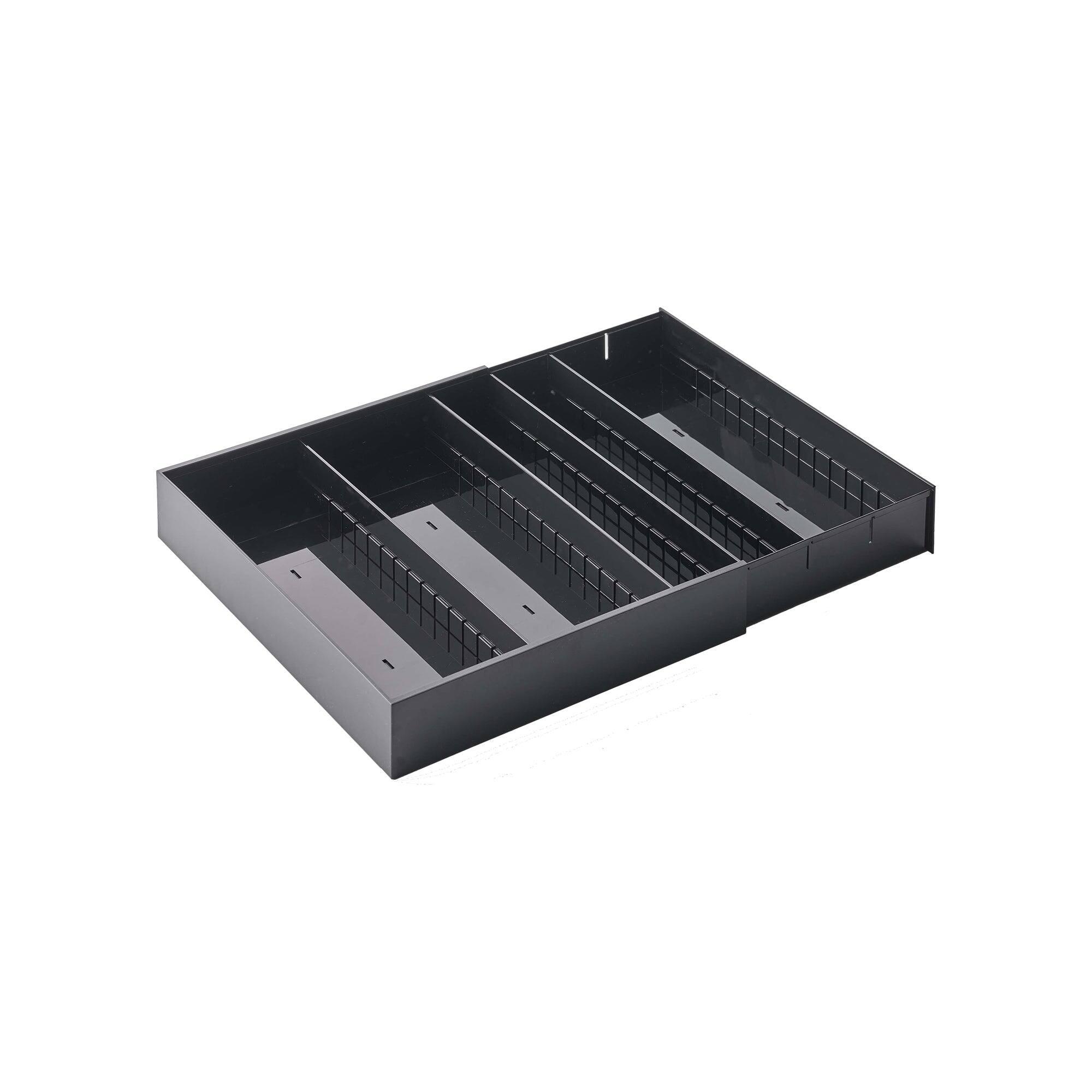 Alt View 7. Yamazaki Home - Expandable Cutlery Organizer - Large - white.