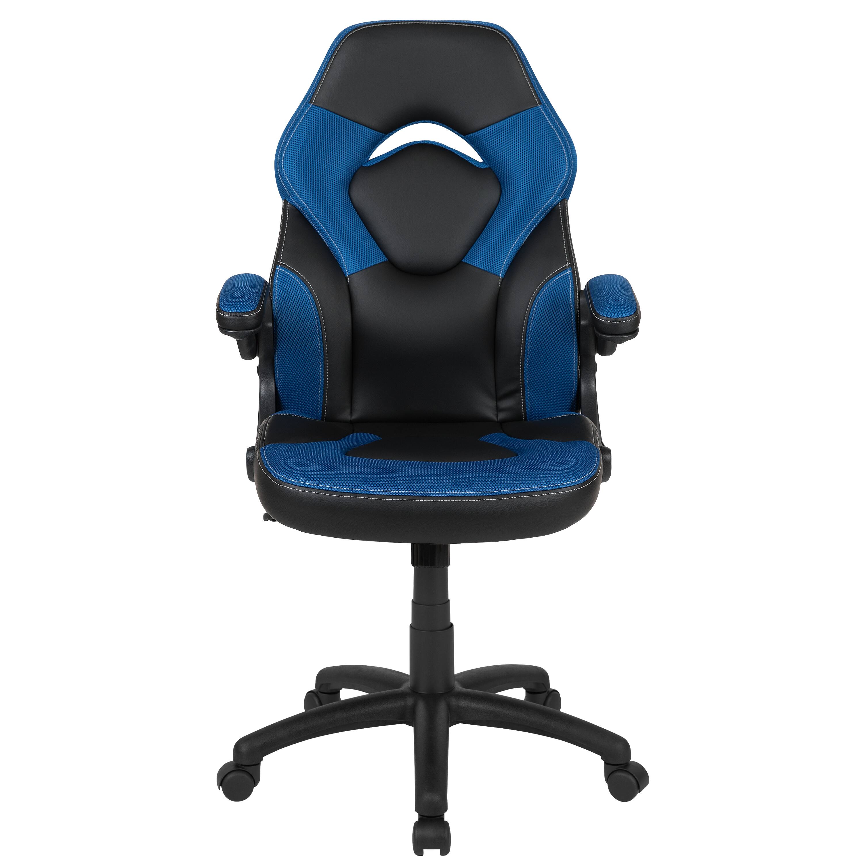 Alt View 7. Emma + Oliver - Z100 Gaming Chair Racing Office Ergonomic Computer PC Adjustable Swivel Chair - Blue.
