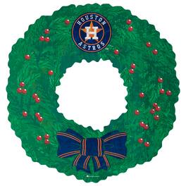 Fan Creations - Houston Astros 16'' Team Wreath Sign - Green