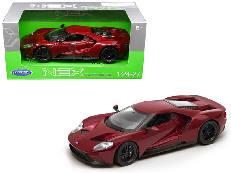 2017 Ford GT Red 1/24 - 1/27 Diecast Model Car by Welly price history on PriceWatchPro