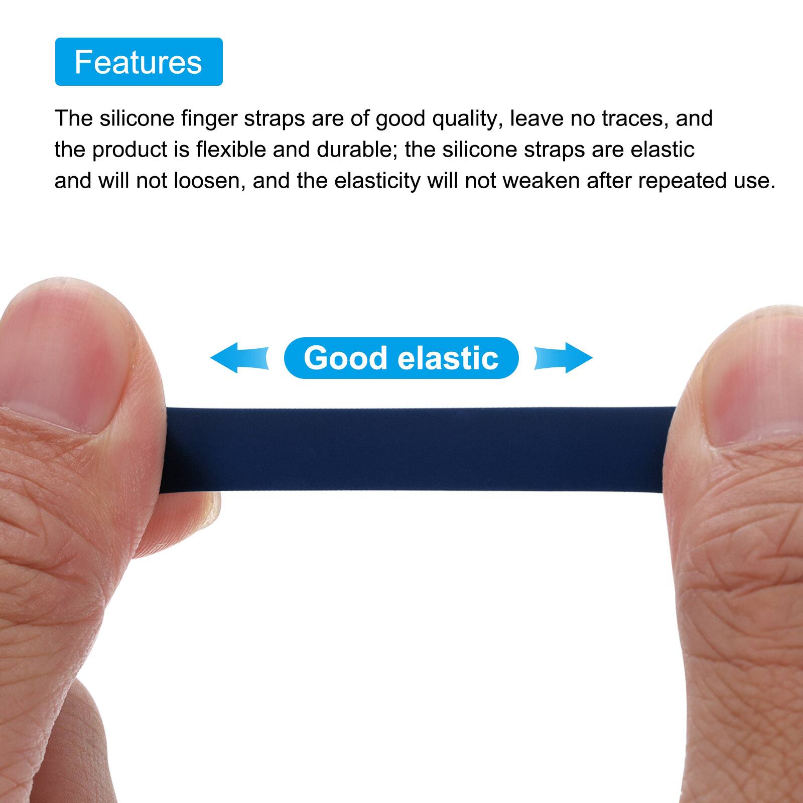 Features

The silicone finger straps are of good quality, leave no traces, and the product is flexible and durable; the silicone straps are elastic and will not loosen, and the elasticity will not weaken after repeated use.

Good elastic
